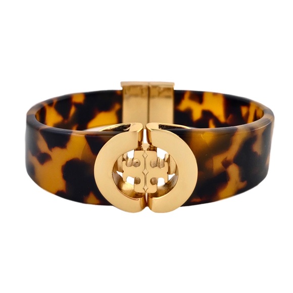 TORY BURCH• Tortoise Logo Bracelet - Picture 8 of 9